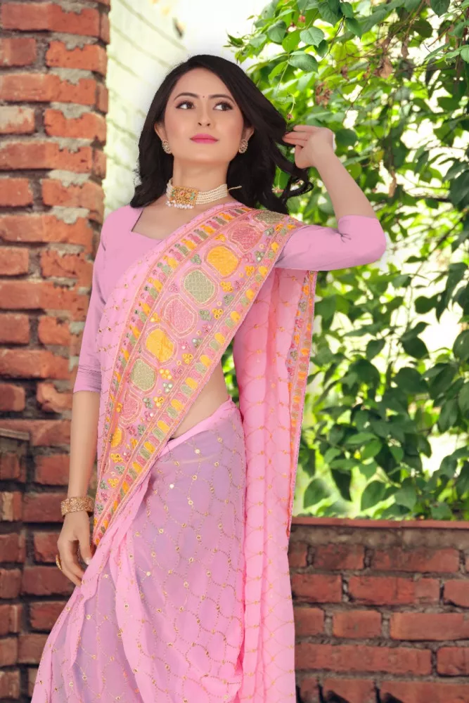 Pink Colour Perfect Glow Nari Fashion Colors Wedding Sarees Catalog 6831 -  The Ethnic World