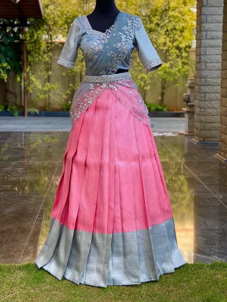 Half Saree: Buy Latest Indian Designer Half Saree Online - Utsav Fashion