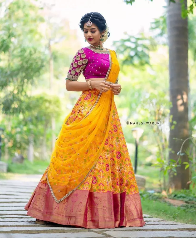 BECAUSE STYLING IS A BEAUTIFUL BALANCE | Bridal sarees south indian, South  indian wedding saree, Wedding saree blouse designs