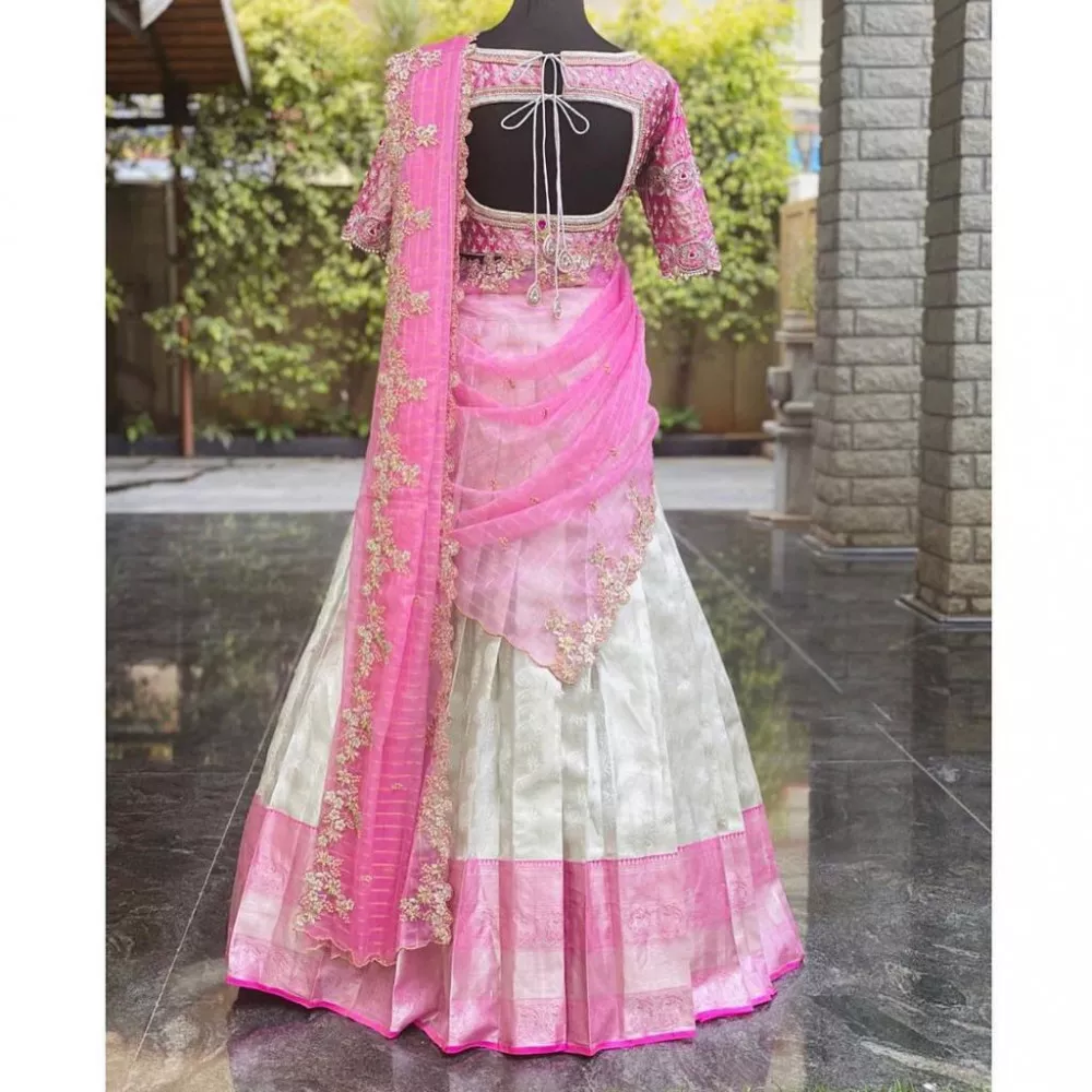 South Indian Half Saree Lehenga Designs Collection 2023