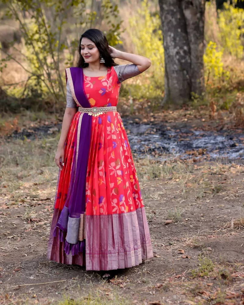 Anarkali Festive and Casual Wear | Kid's Stylish Anarkali Dress | The  Nesavu – The Nesavu