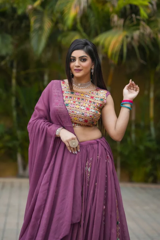 Pink color bollywood designer lehenga choli at affordable price – Joshindia