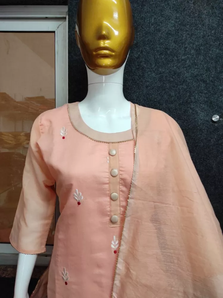Buy Jaipur Kurti Women's Cotton Blend Kurta Pant Set (JKPAT4717_Green_XL)  at Amazon.in