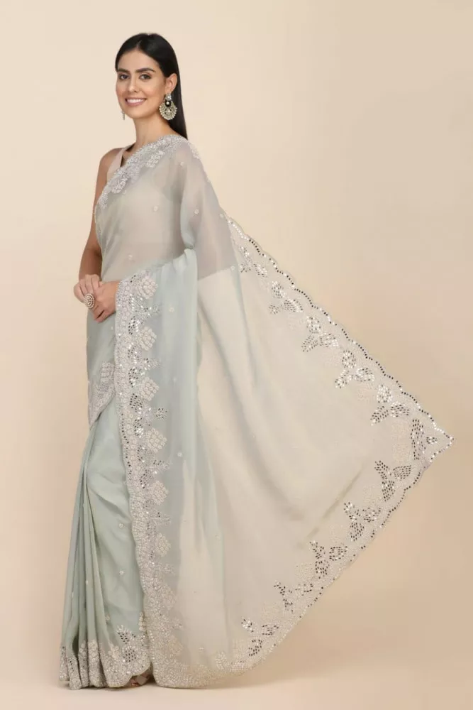 Soft Organza Saree | Organza saree, Saree, India beauty