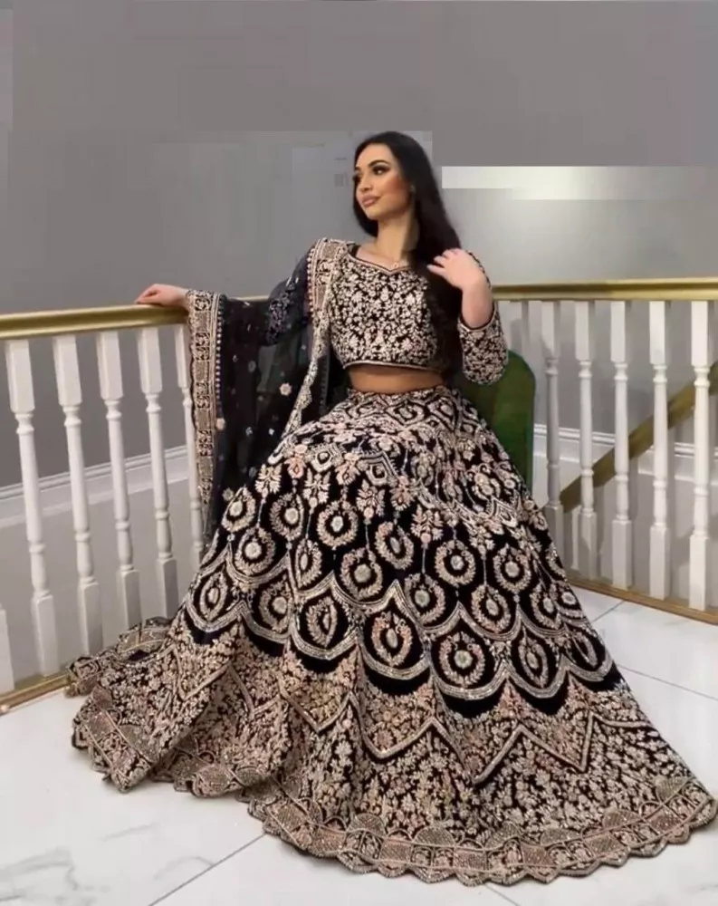 Black - Wedding - Collection of Indian Dresses, Accessories & Clothing in  Ethnic Fashion