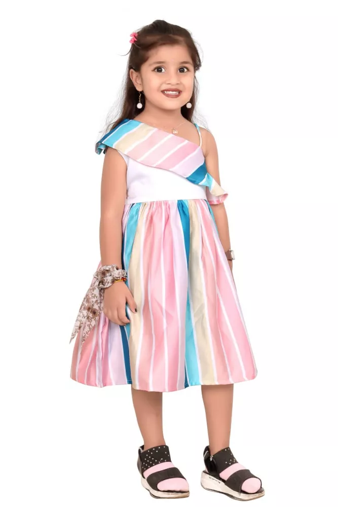 Buy RUMOUR Baby Girls Designer Fancy Frock Dress Ideal for Party Birthday &  Festive Occasions (Frok-01-Blue-6-9) at Amazon.in