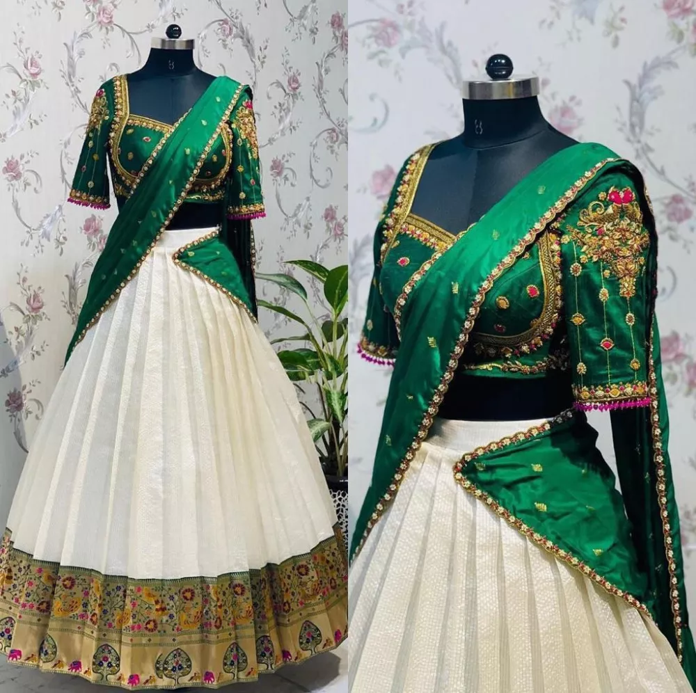 Royal Diva Mouni Roy Rocked The White Lehenga With Heavy Green Jewelry For  Her Brother's Wedding