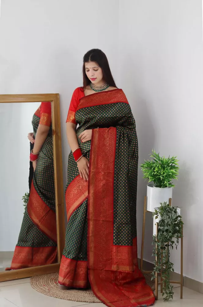 STYLE INSTANT Sarees for Women Art Silk Woven Saree l Indian India | Ubuy