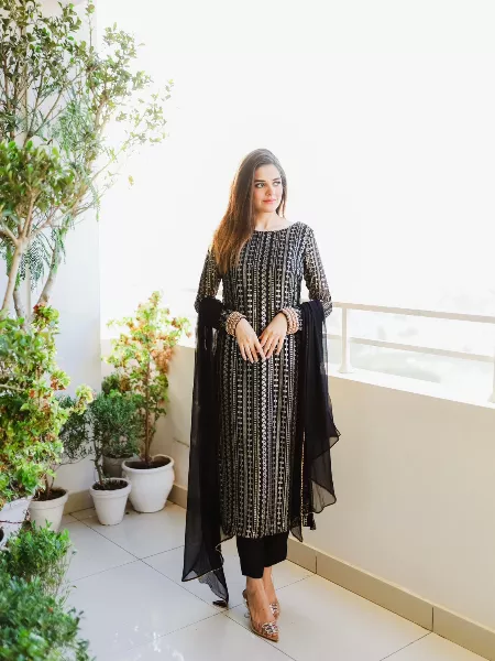 Update more than 215 all black suit salwar latest