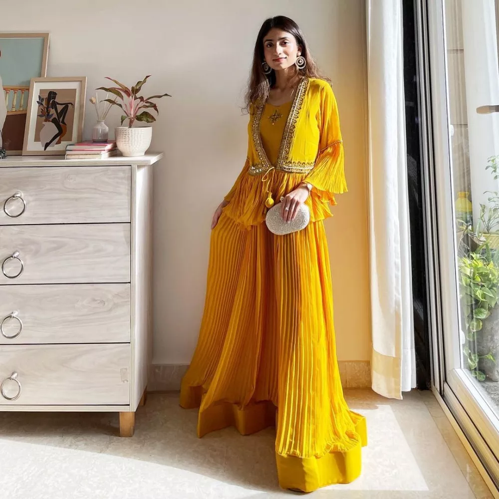Pure Georgette Crush Fabric Co Ord Set at Rs.2780/Piece in surat offer by  Arya Dress Maker Surat