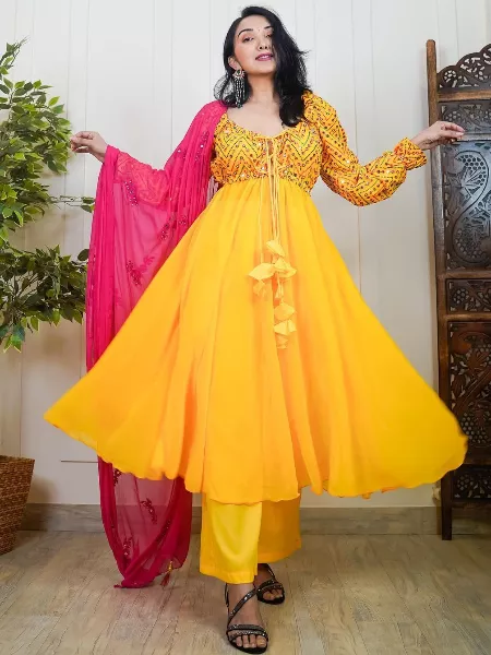 Unveil more than 181 yellow suit for haldi latest