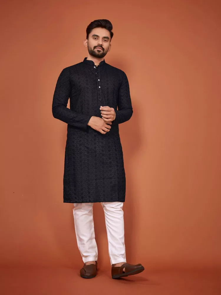 Chiku Color Banarasi Dhupion Resham And Zari Work Festival Wear Men's Kurta  Pajama -540116 | Heenastyle