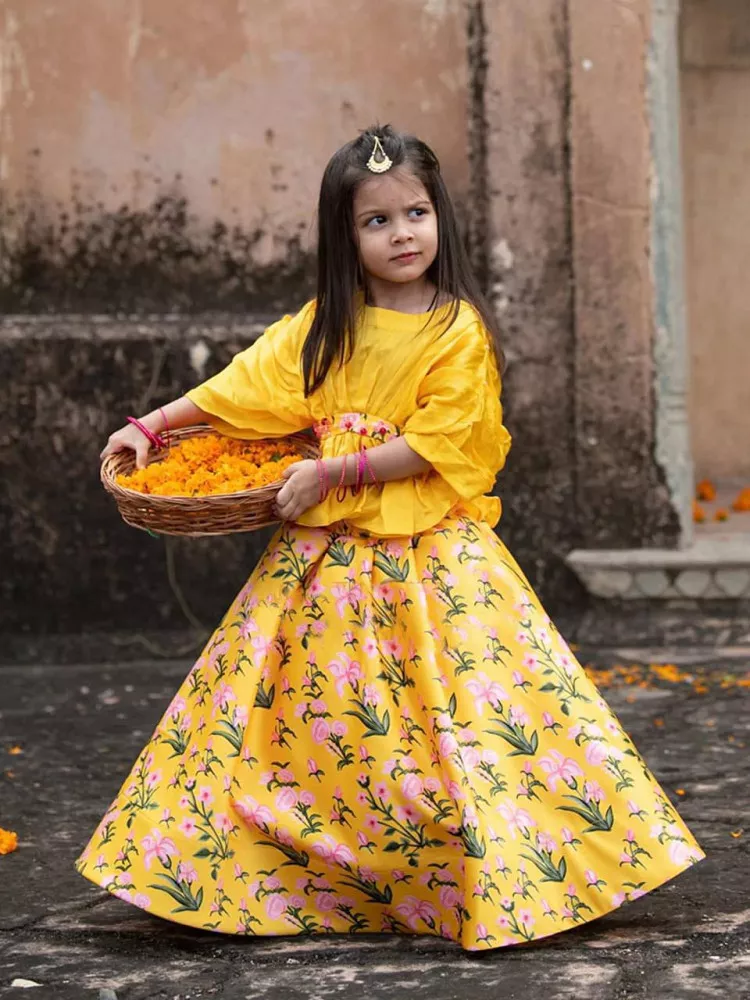 7744 Latest Wedding Wear Heavy Designer Kids Lehenga Collection - The  Ethnic World