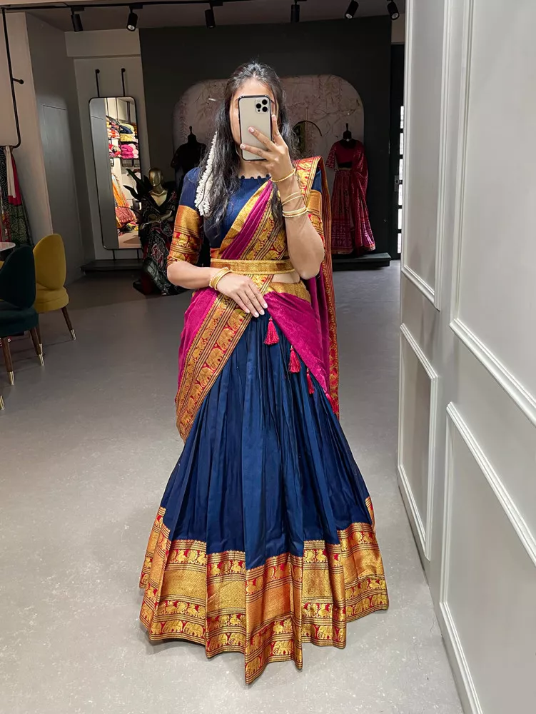 Gorgeous blue velvet lehenga with baby pink dupatta for wedding. See more  on wedmegood.com #wedmegood #india… | Lehenga designs, Bridal outfits, Pink  indian outfit