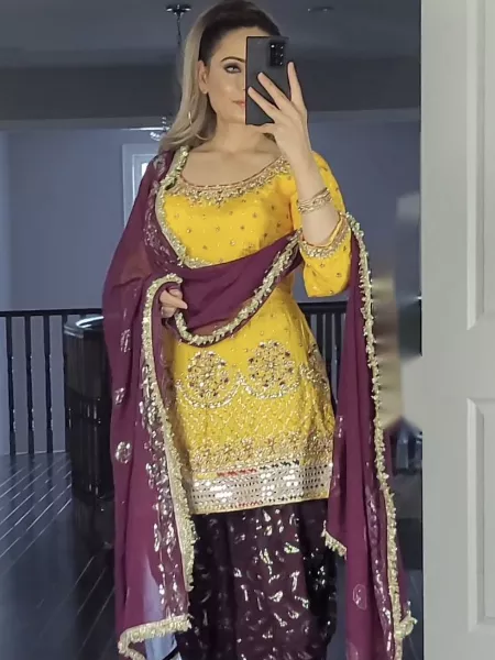 Regular Wear Punjabi Patiyala Dress Embroidery Worked Indian Pakistani  Women's Wear Cotton Collection Shalwar Kameez Suits Made by Our Team - Etsy