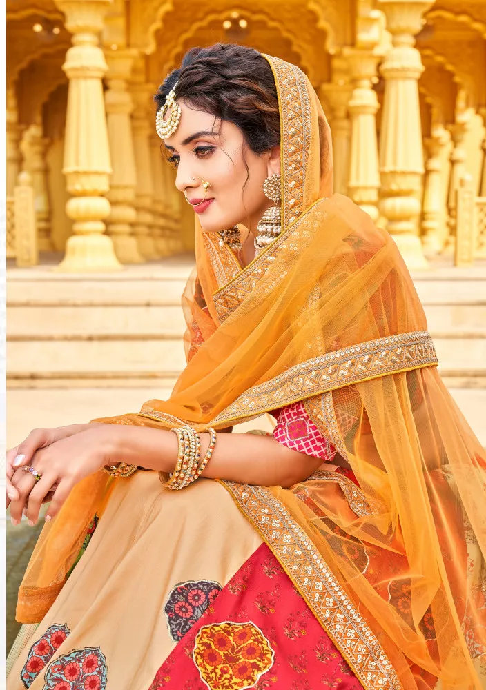 Royal Silk Bridal Orange Lehenga Set SIYA2130INS – Siya Fashions