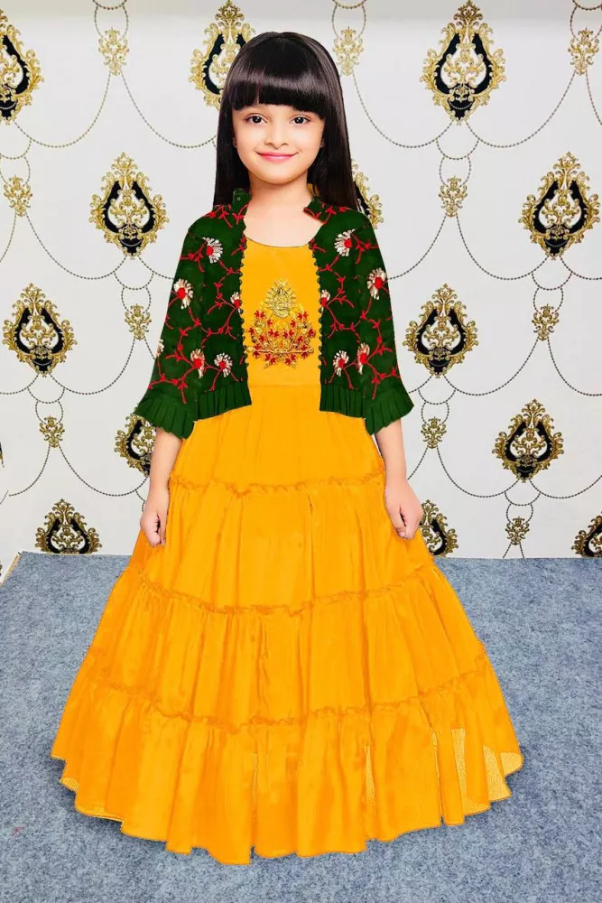 Buy Latest Party Wear Yellow Colored Lehenga Choli Online At Ethnic Plus