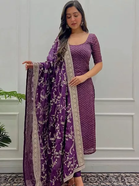 Purple Color Wedding Party Wear Designer Handmade Shalwar Kameez Dupatta  Dress Heavy Embroidery Work Pakistani Indian Wear Plazzo Pant Suits - Etsy  Hong Kong