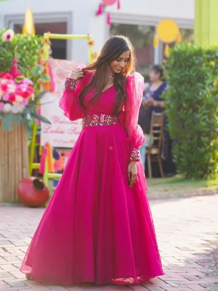 Rose Embroidery Kids Ball Gown Online | Kids Party Wear Dresses Online in  India – www.liandli.in