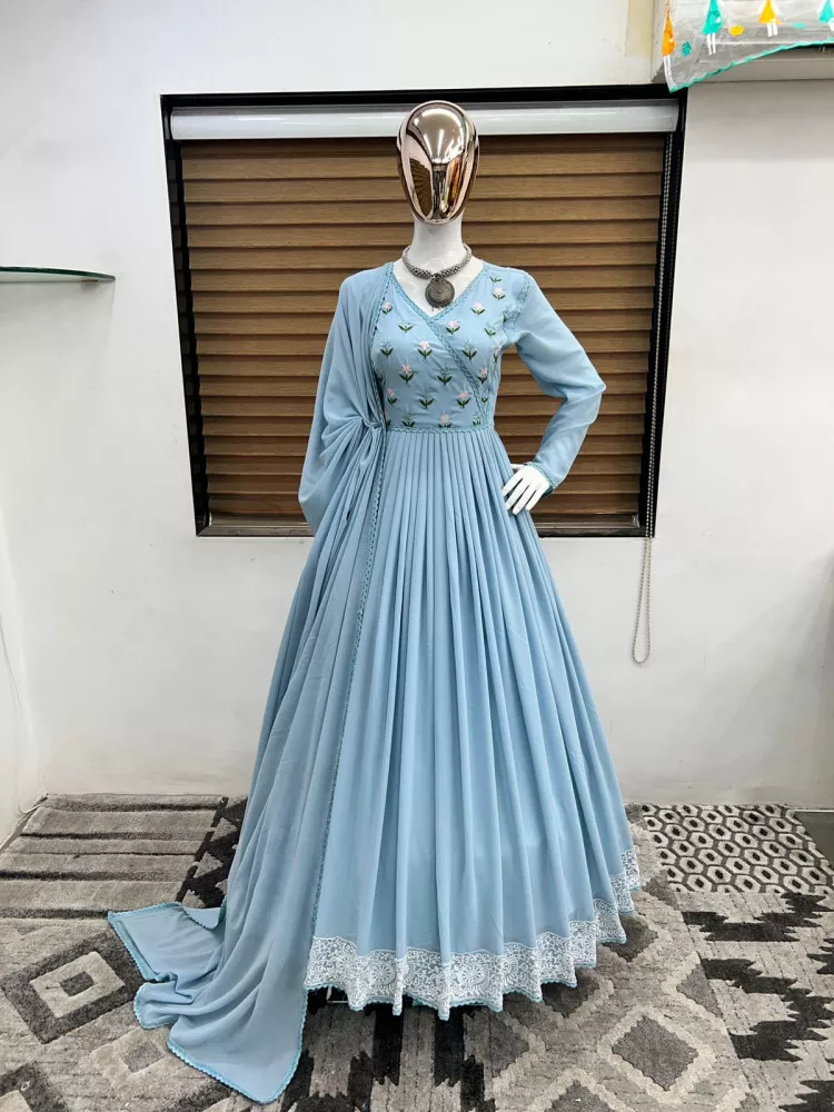 Women Maxi Blue Dress Price in India - Buy Women Maxi Blue Dress online at  Shopsy.in