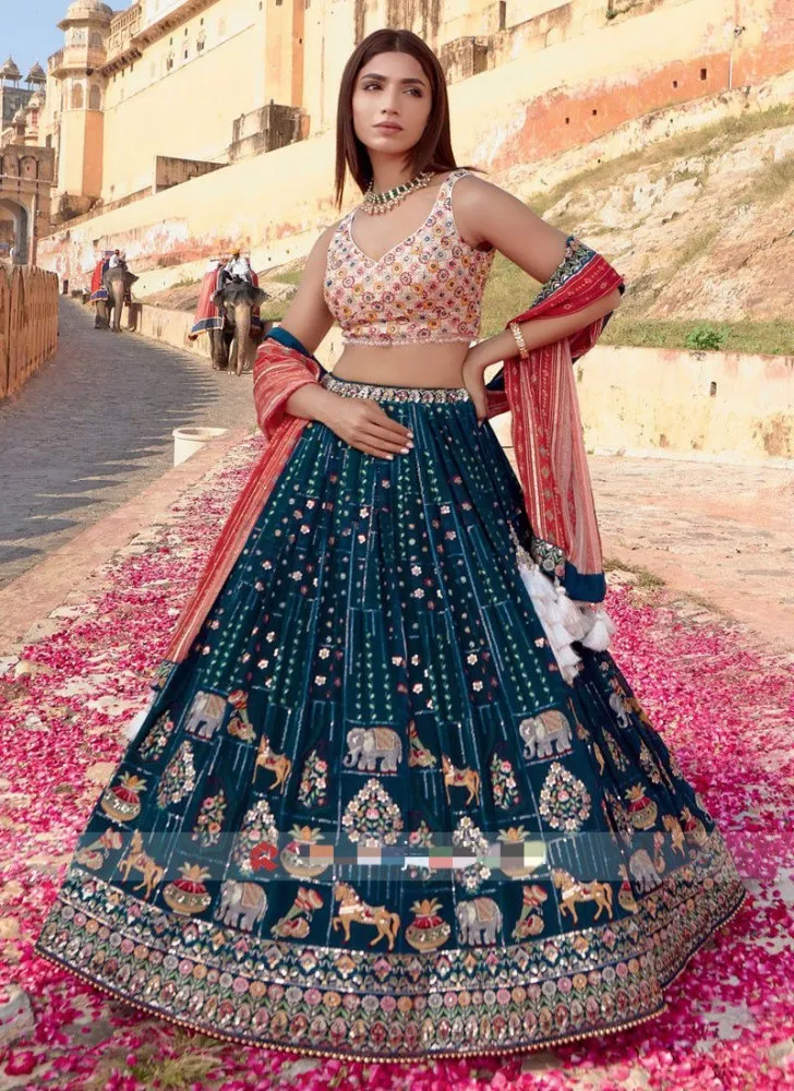 Pure Banarasi Silk Lehenga  Silk lehenga, Wedding lehenga designs, Bridal  lehenga choli