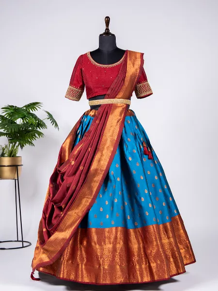 South indian lehenga choli online shopping | designer in  Bhadravati-Karnataka | Clasf fashion