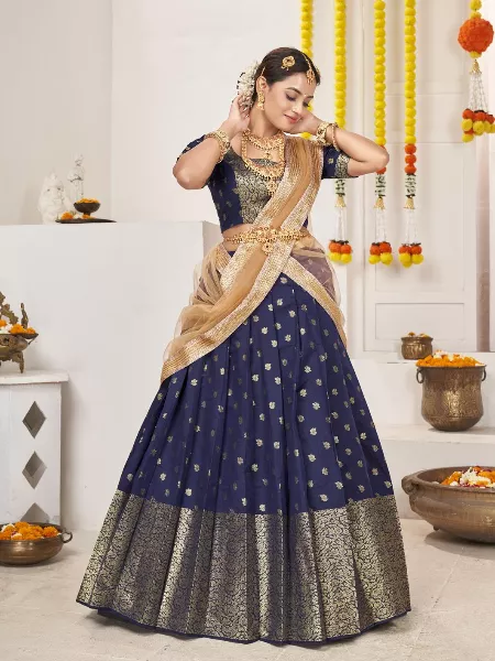 Heavy Embroidery Online Mulberry Silk Lehenga Choli In Light Blue Colo –  TheDesignerSaree
