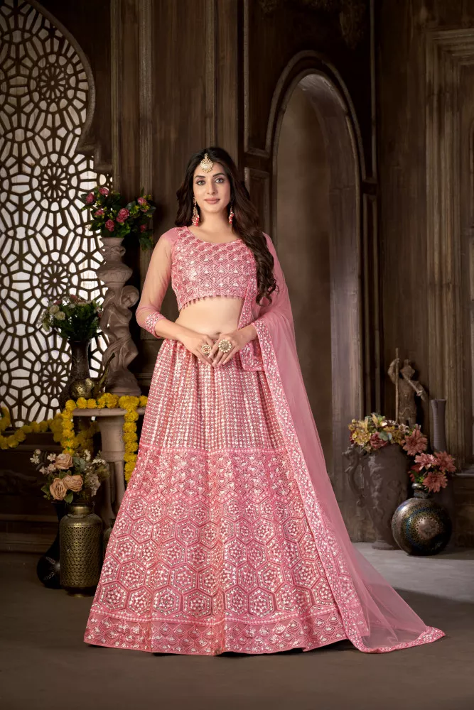 Hot Pink Color Wedding Lehenga – Panache Haute Couture
