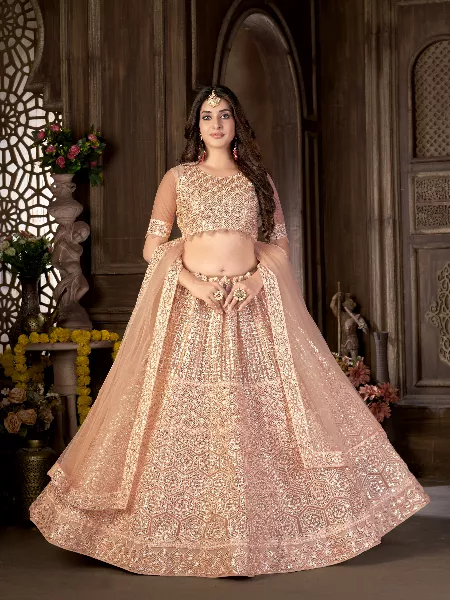 Buy Multi Color Organza Embroidery V Neck Bridal Lehenga Set For Women by  Studio Iris India Online at Aza Fashions.