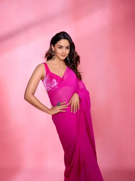 Buy Magenta Sarees for Women by Hritika Online | Ajio.com