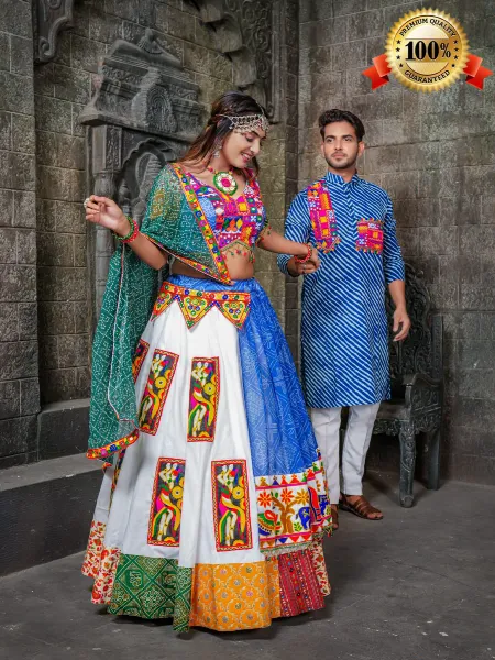 Gurukrupa Creation's Instagram post: “Radhe Shyam - An Exclusive Navratri  Collection'22 Presenting a pe… | Types of fashion styles, Couple outfits, Navratri  dress