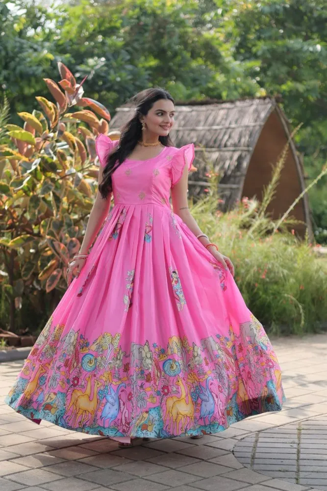 Auspicious South Indian Anarkali Gown Style