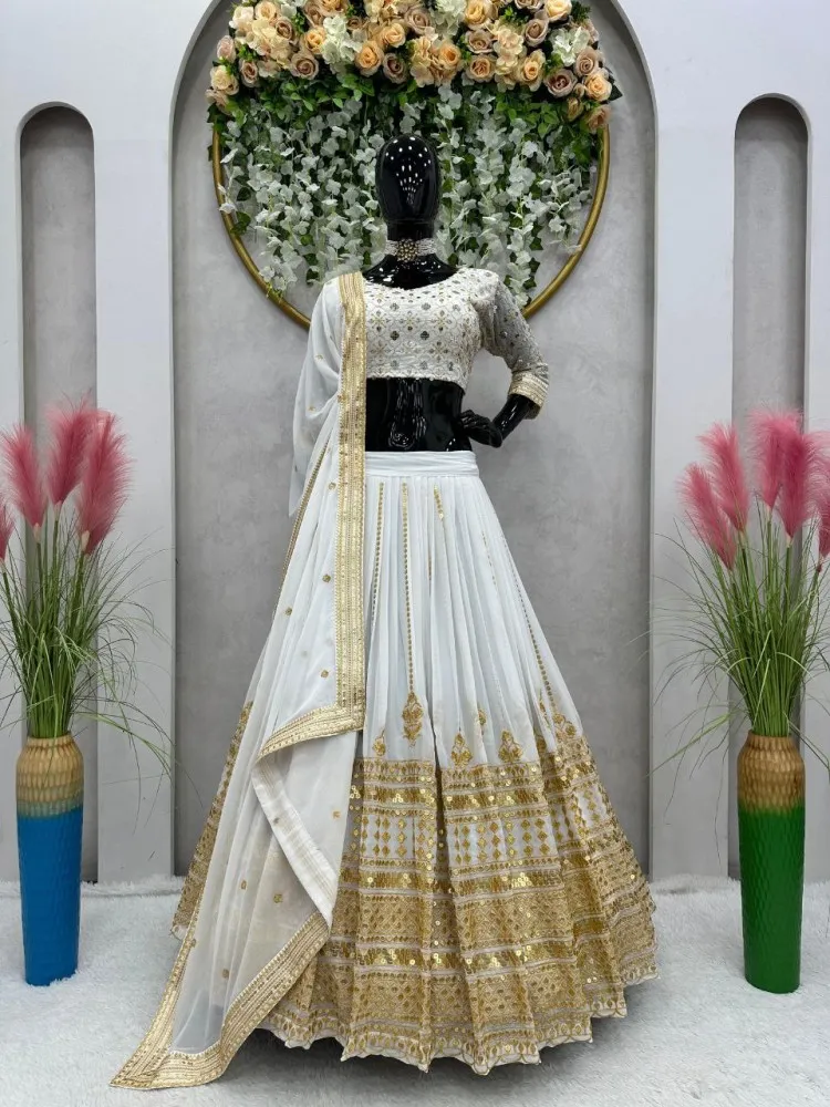 Amazon.com: Fashion_Dream Bollywood Type Sequence Work Lehenga Choli Indian  Party Wear Lehenga Reception Outfits (stitch) : Clothing, Shoes & Jewelry