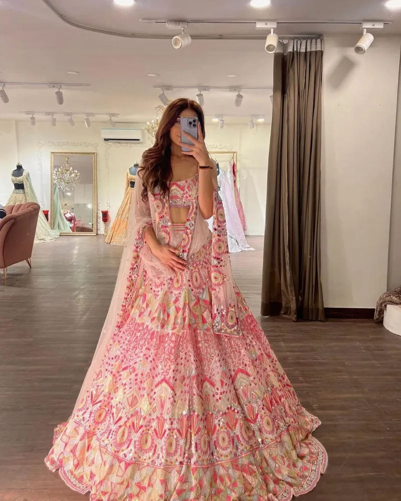 Latest Simple Unique cream lehenga choli for Indian bridal look | Indian  bridal outfits, Indian wedding dress, White indian wedding dress