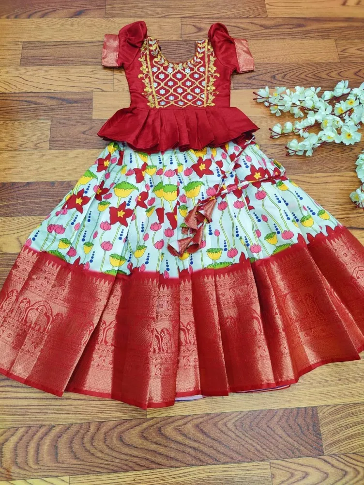 Pin by Sreelakshmi Konka on Kidd | Kids blouse designs, Indian dresses for  kids, Kids designer dresses