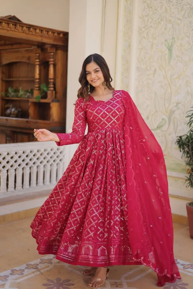 Buy Indian Blush Pink Embroidered Layered Indo Western Gown for Women  Online in USA, UK, Canada, Australia, Germany, New Zealand and Worldwide at  Best Price