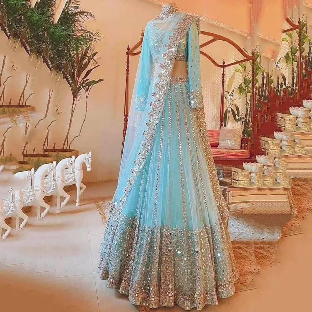 Buy 46/L-2 Size Grey Casual Wear Lehenga Choli Online for Women in USA