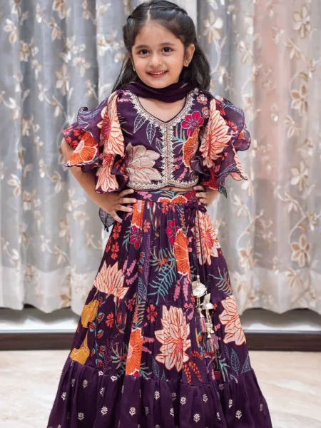 Fancy Girls Lehenga Choli - Free Size at Rs 419/piece | Kids Lehenga | ID:  2850970843712