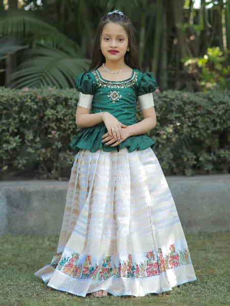 Buy Passion Petals Kids Red & Green Lehenga With Choli for Girls Clothing  Online @ Tata CLiQ