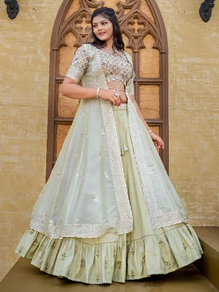 Top 8 Latest Trends in the Green Bridal Lehenga for this Wedding Seaso –  Empress Clothing