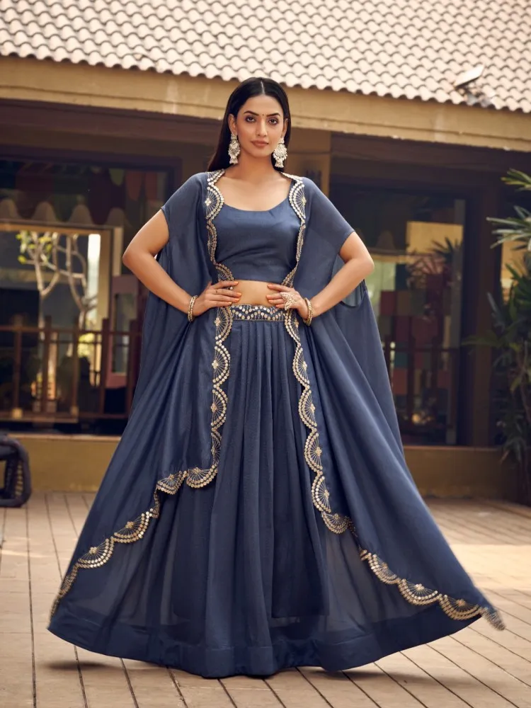 Buy Crop Top Lehenga Choli Online For Women @ Best Price In India | YOYO  Fashion