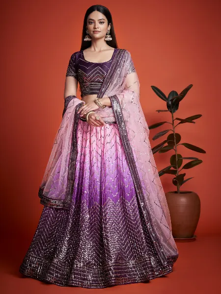 Captivating Purple Lehenga Choli Collection | Zeel Clothing | Color: Purple