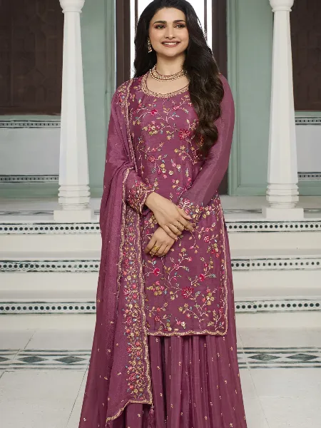 Vinay Fashion Kuleesh Avanti Chinon Embroidery Festive Wear Suits in Pink