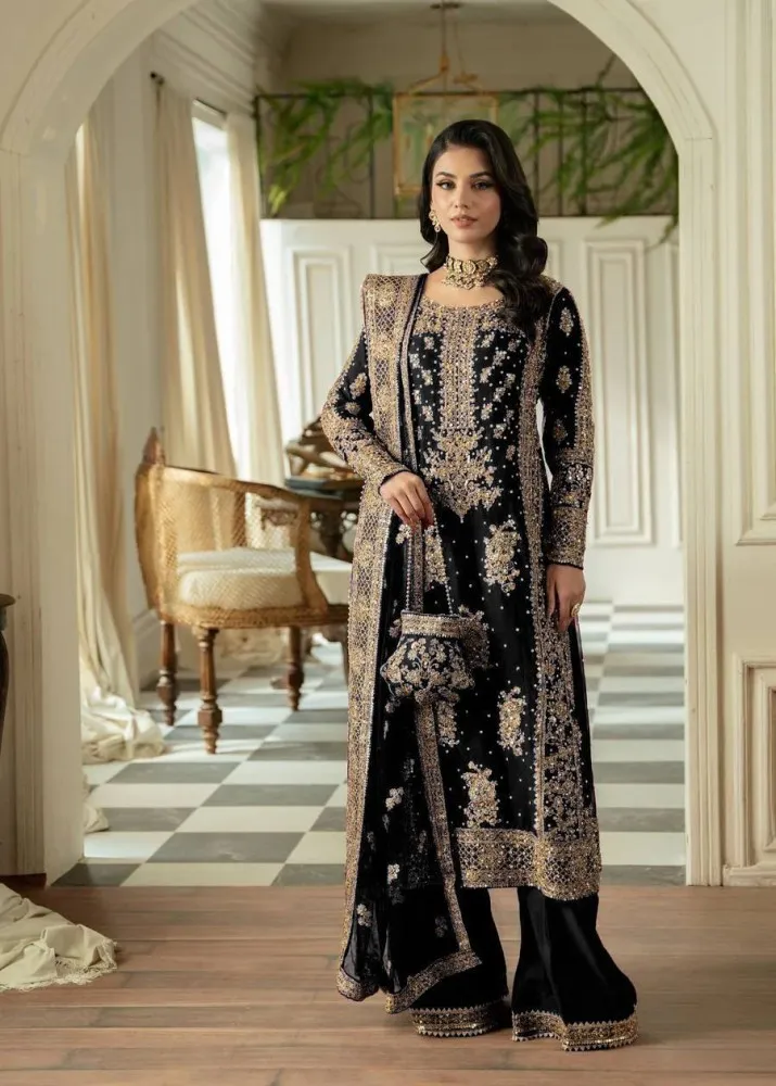 knee length dresses for ladies Eid Dress Sequin And Embroidery Women Caftan Kaftan Dress Jalabiya –  Urgarment main image 0