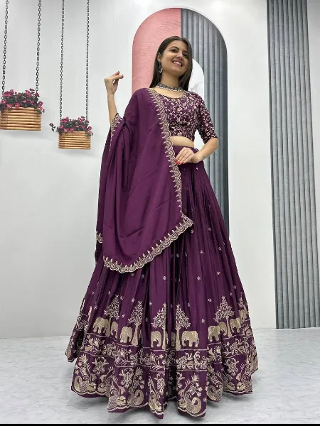 Heavy Bridal Maroon Lehenga Bridal Lehenga Online Amazon